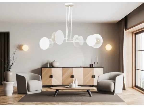 Luster na lanku IDEA 4xE27/15W/230V biela