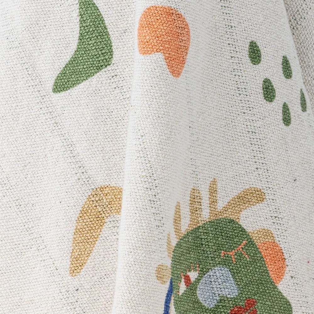 Krémová detská deka z recyklovanej bavlny 130x160 cm Sylvie – Bloomingville Mini