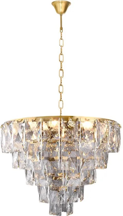 Luster Chelsea, 1x krištáľové tienidlo, (fi 50cm), g