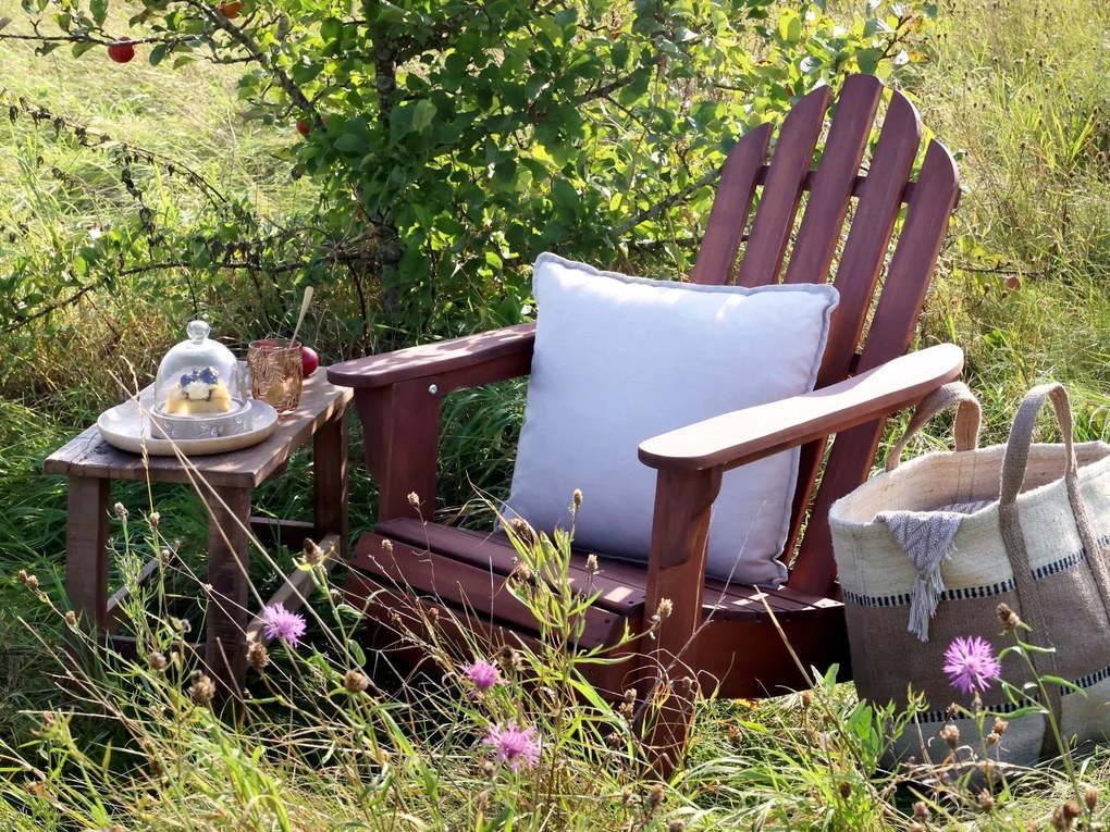 Hnedé drevené záhradné kreslo Adirondack - 73*87*97 cm