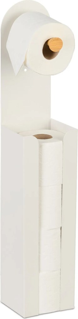 Samostatne stojaci držiak na toaletný papier 2 v 1 RD51472, biela