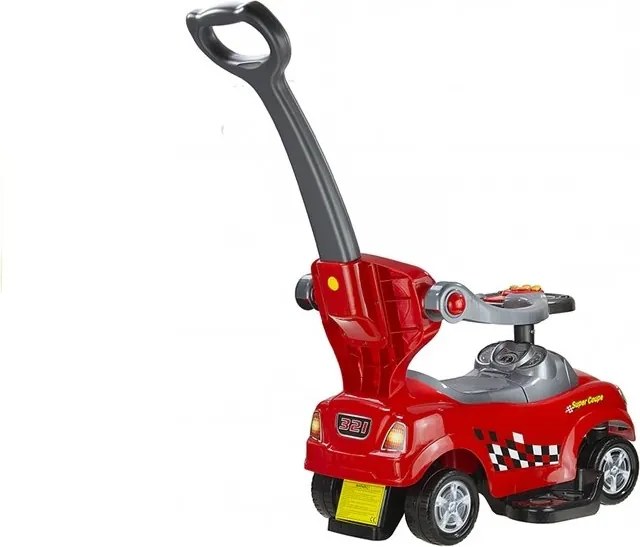 LEAN CARS Push Ride s vodiacim kupé Červená