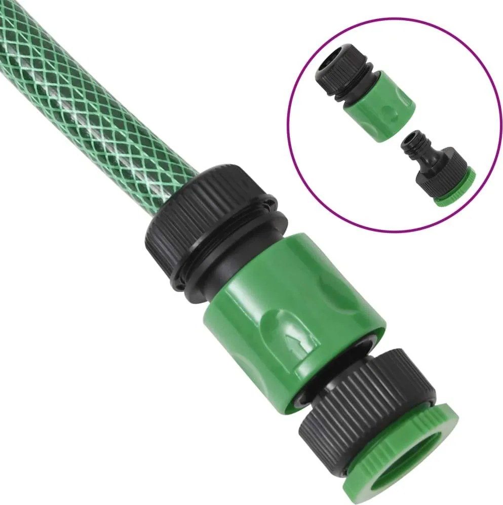 Záhradná hadica so sadou armatúr, zelená 0,5" 100 m, PVC