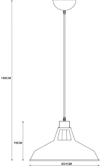 Lucide 43401/31/30 - Závesné svietidlo BRASSY-BIS 1xE27/60W/230V čierna