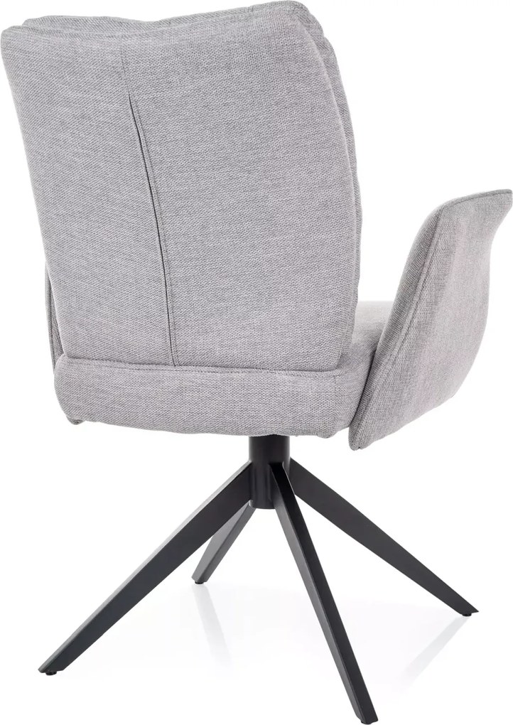 SI Stolička Wing Brego svetlo šedá