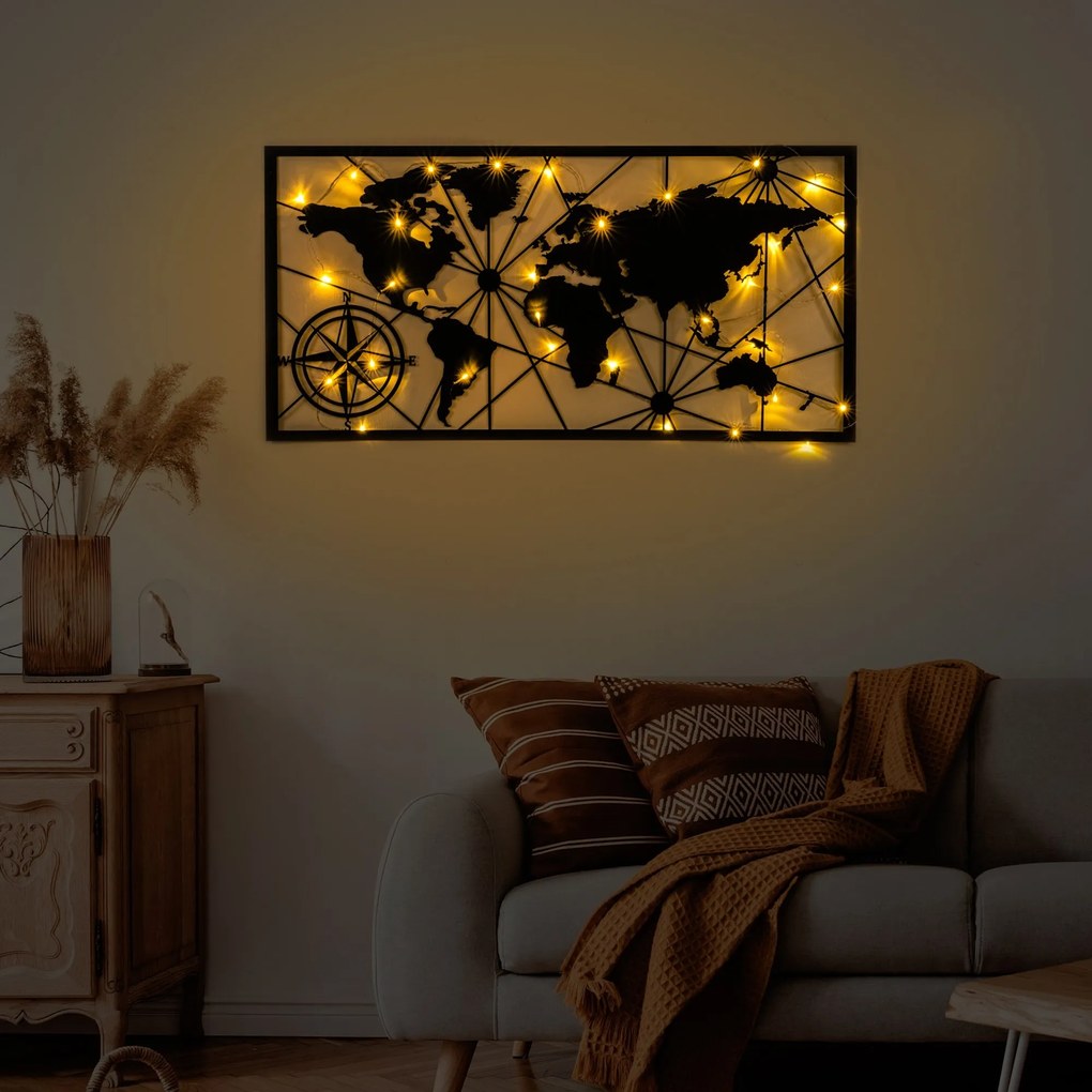 World Map Led 452