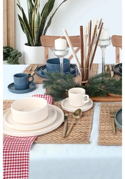 Jedálna súprava 20 ks pestrofarebná/kamenina