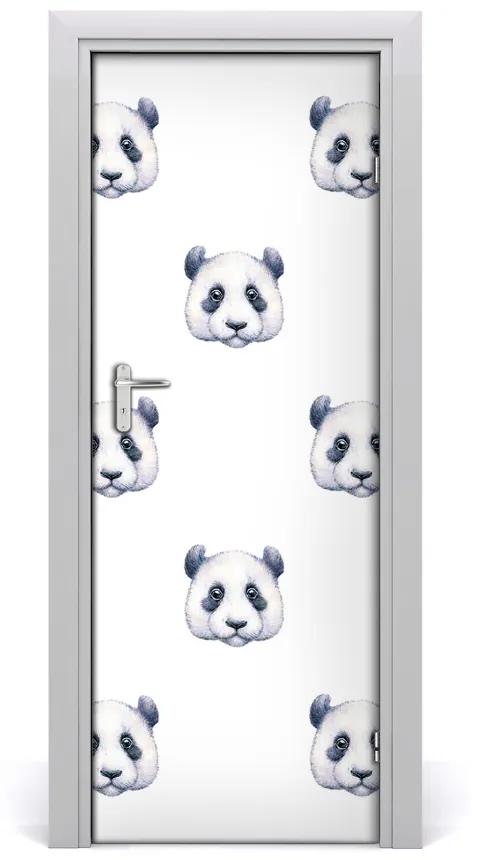 Samolepiace fototapety na dvere pandy 95x205 cm