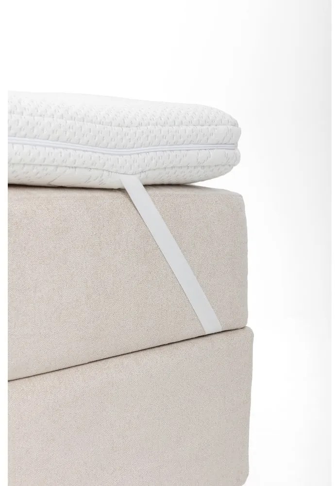 Sivá boxspring posteľ s úložným priestorom 160x200 cm Elva Bold Line – Bonami Selection