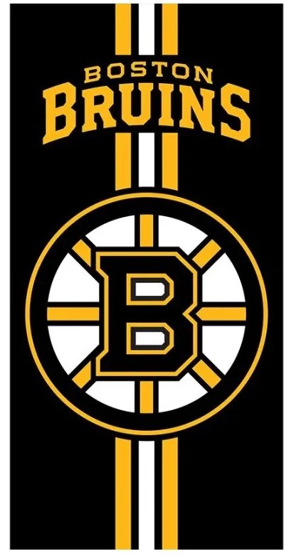 Froté osuška NHL Boston Bruins Prestige Black 70x140 cm