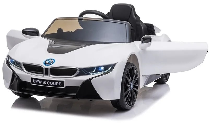 LEAN CARS ELEKTRICKÉ AUTÍČKO BMW i8 - NELAKOVANÉ - BIELE -  2x45W MOTOR - 1x12V4,5Ah - BATÉRIA 2021