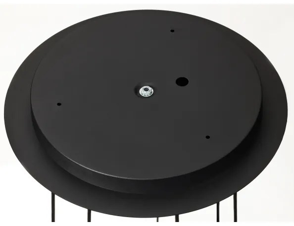 Jupiter 2018 - Luster na lanku ALAS 7xGU10/10W/230V zlatá/čierna