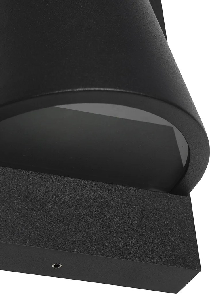 Inteligentné vonkajšie nástenné svietidlo čierne IP44 vrátane WiFi GU10 - Femke