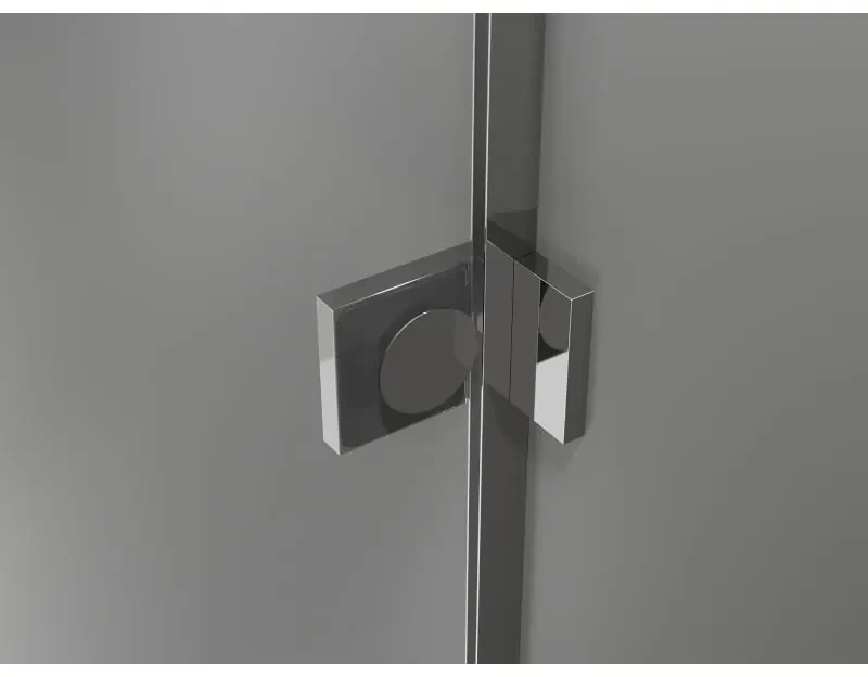 Mexen Lunar T, pravostranný výklopný sprchový kút 125 x 70 cm, 8mm číre sklo, chrómový profil, 834T-125-070-01-00-P