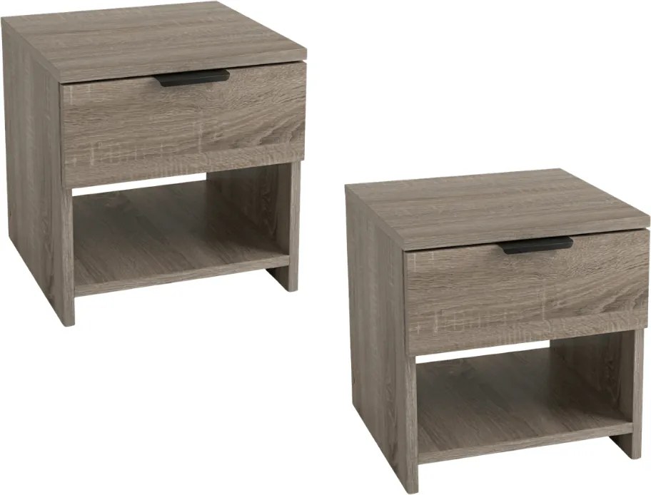 Nočné stolíky HAVANA (2 ks), dub hľuzovka