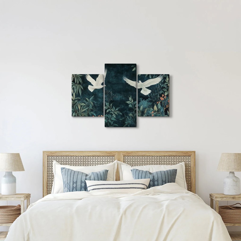 Obraz - Dve holubice (90x60 cm)