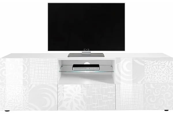 Televízny stolík ARIA biely