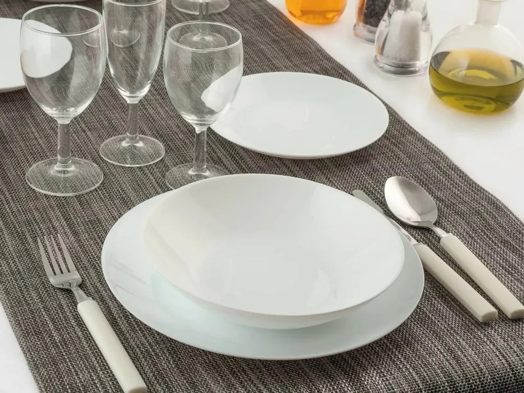 Sada tanierov(18 dielov) Zelie, biela