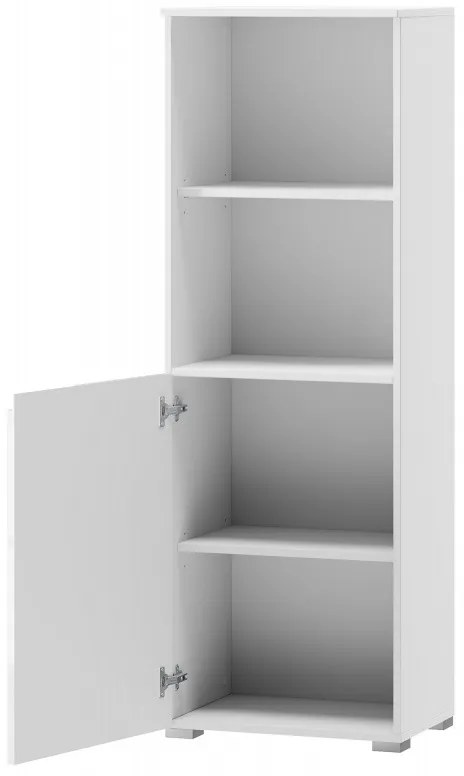 Regál Selene 145 cm biely lesk/mat