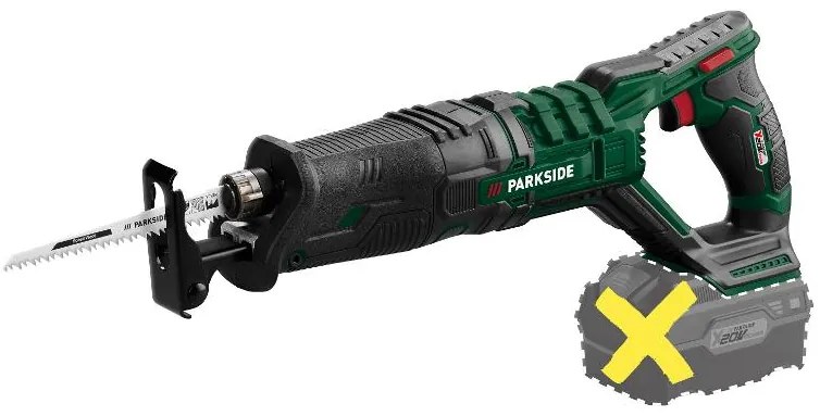 Parkside®  Aku chvostová píla 20 V Pssa 20-Li B2 - bez akumulátora  (100395429)
