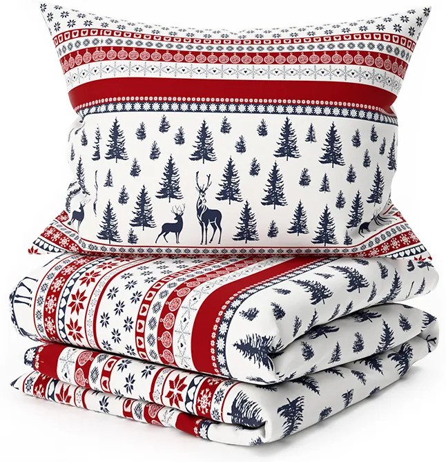 Obliečky z mikrovlákna TWINKLE CHRISTMAS farebné Rozmer obliečky: 2 ks 70 x 90 cm | 200 x 220 cm