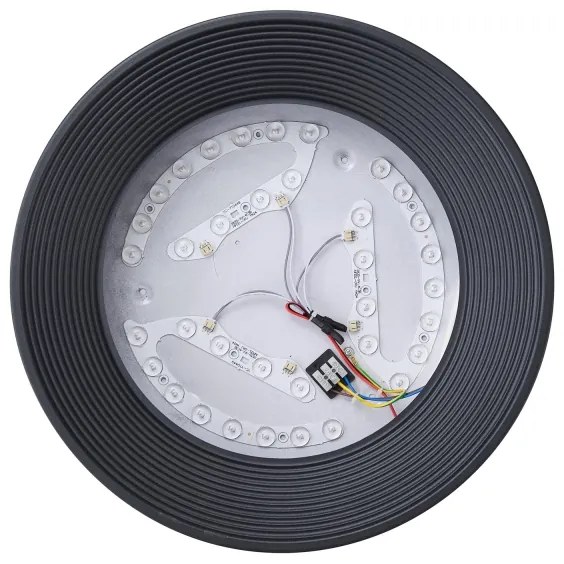 LED Stropné svietidlo LED/30W/230V 3000K čierna pr. 40 cm