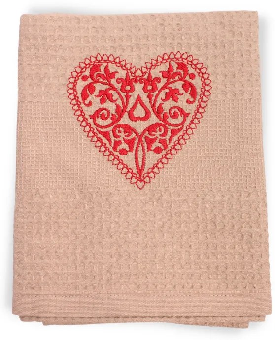 Utierka vaflová ľudové srdiečko