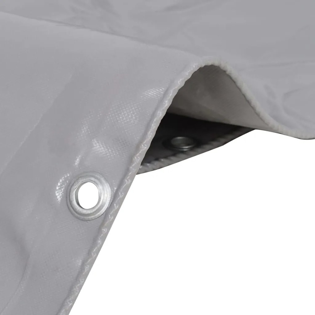 vidaXL Celta 650 g/m², 3x5 m, sivá