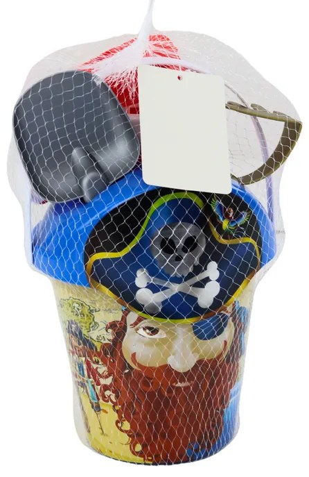 LEAN TOYS Súprava do piesku – Pirát, sada 6 kusov