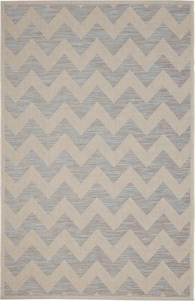 Koberec Modern Chevron beige/ice blue 160x230 cm