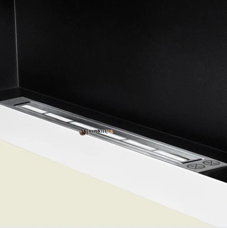 Závesný biokrb na stenu AIASA BIELY SO SKLOM 90x40x12