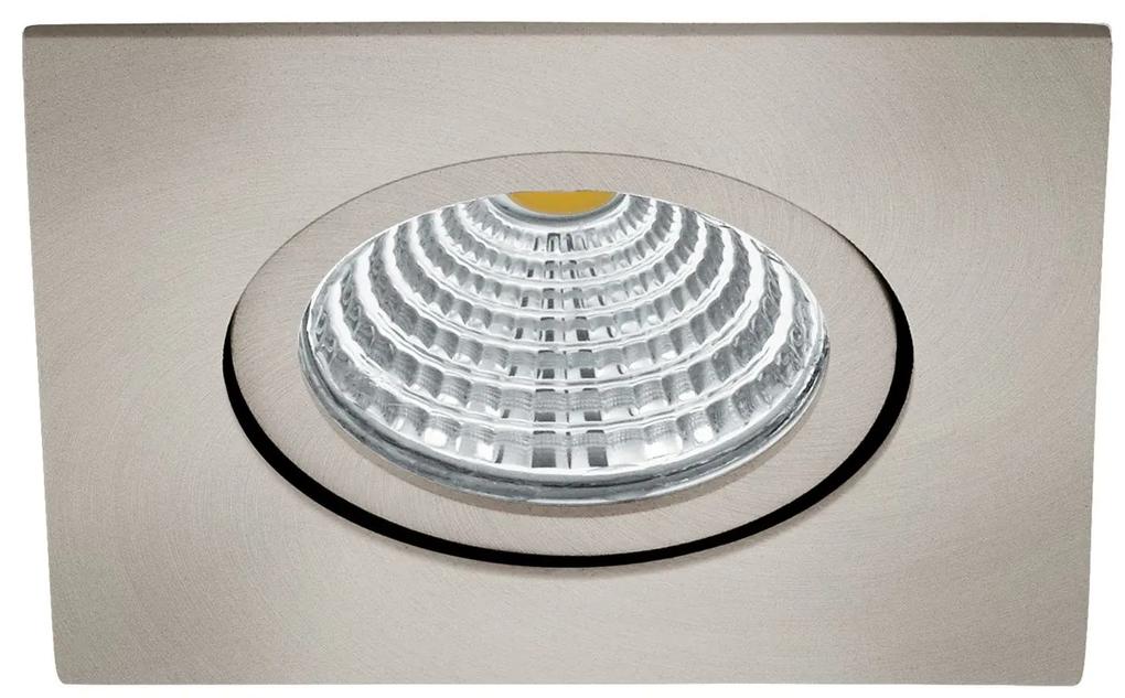 EGLO LED zápustné svetlo SALICETO, štvorec, 8,8 cm, 2700K