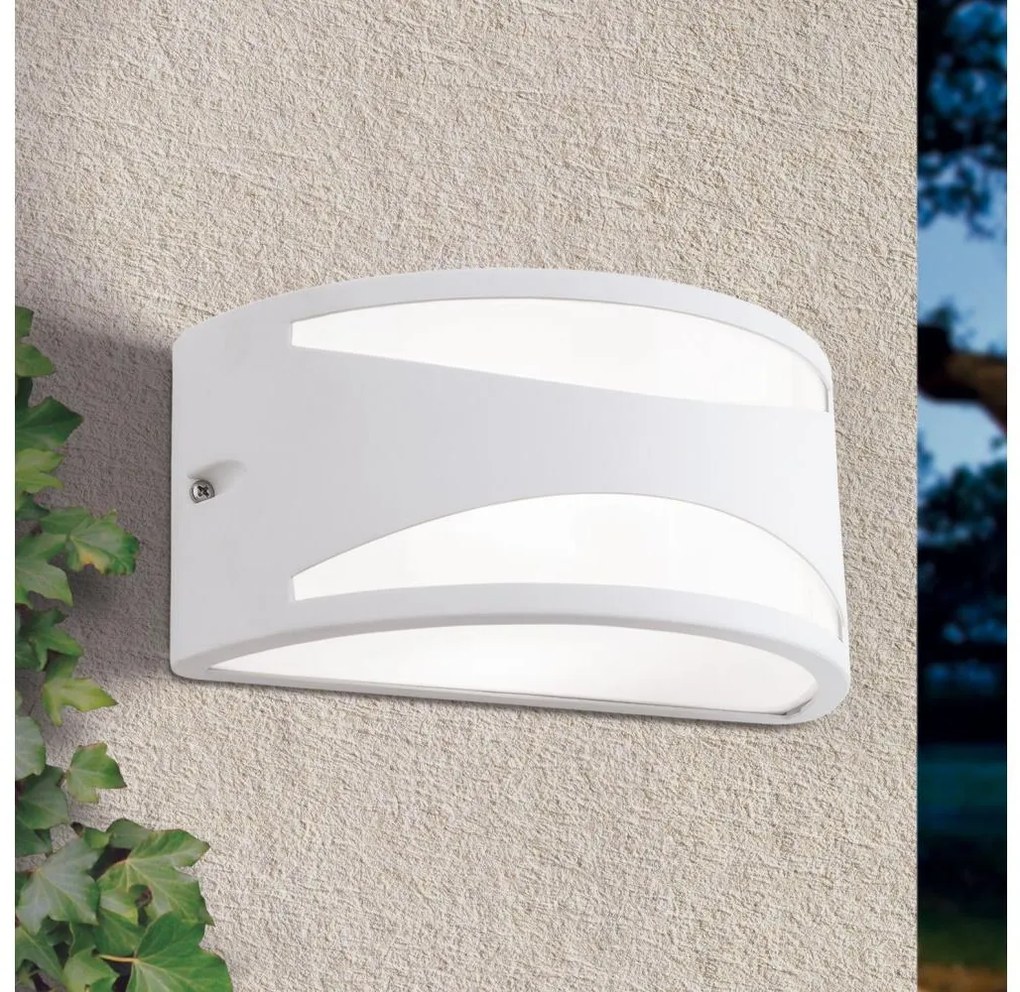 Orion - Vonkajšie nástenné svietidlo SHELL 1xE27/40W/230V IP54 biela