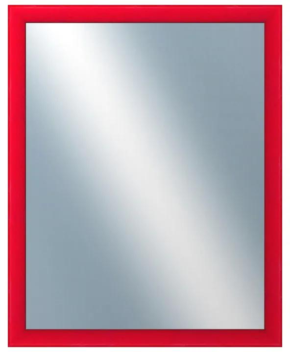 DANTIK - Zrkadlo v rámu, rozmer s rámom 40x50 cm z lišty BOX červená morená (1750)