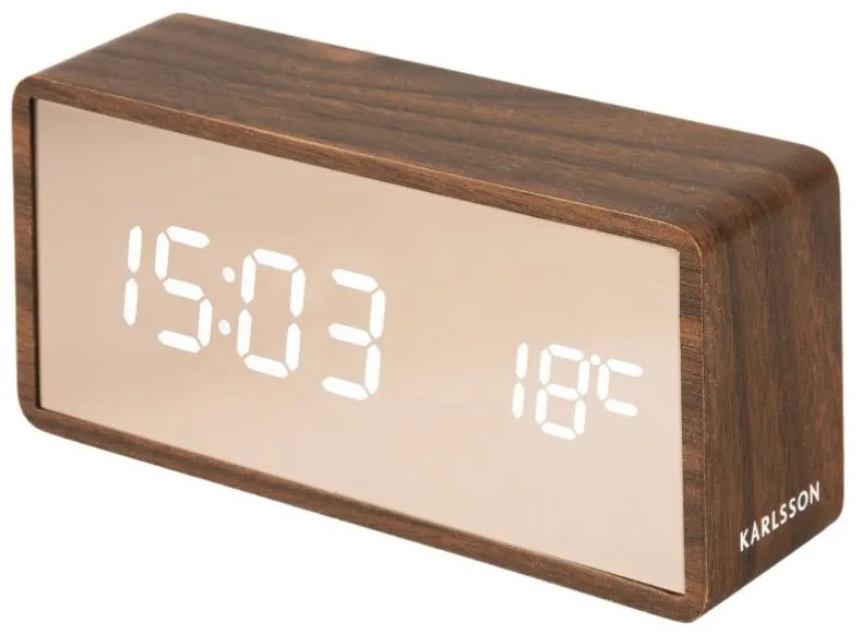 Designové LED hodiny - budík 5878DW Karlsson 15cm