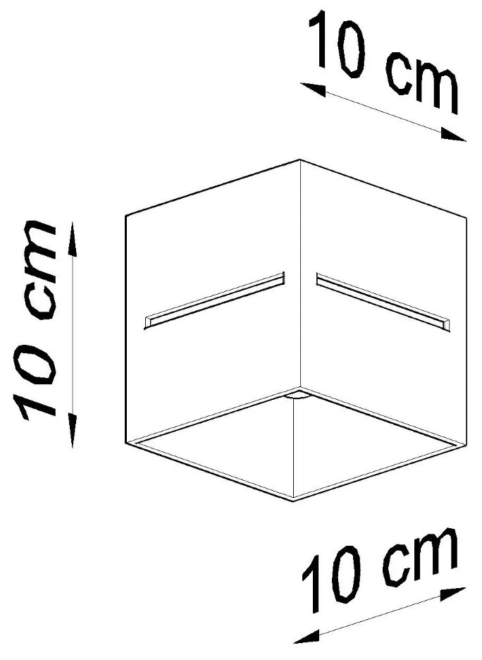 Stropné svietidlo Lobo, 1x biele kovové tienidlo
