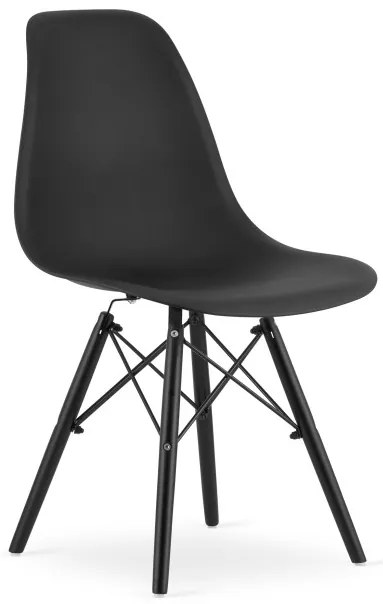 Set jedálenských stoličiek OSAKA čierne (čierne nohy) 4ks