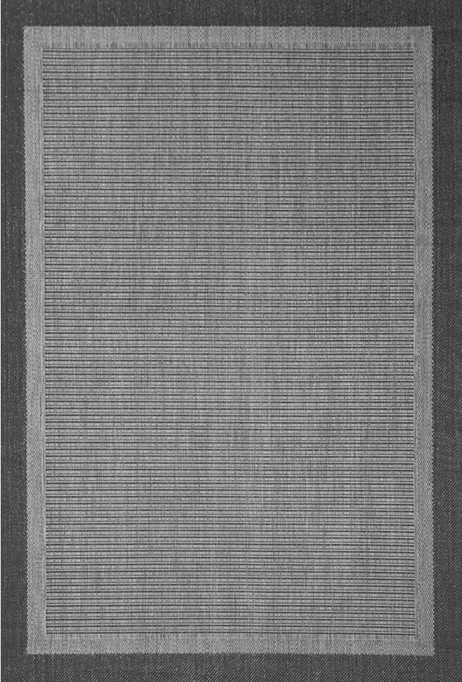 Koberec Eqos 0001GREY – sivý obdĺžnik s jemným vzorom Rozmer: 50x80 cm