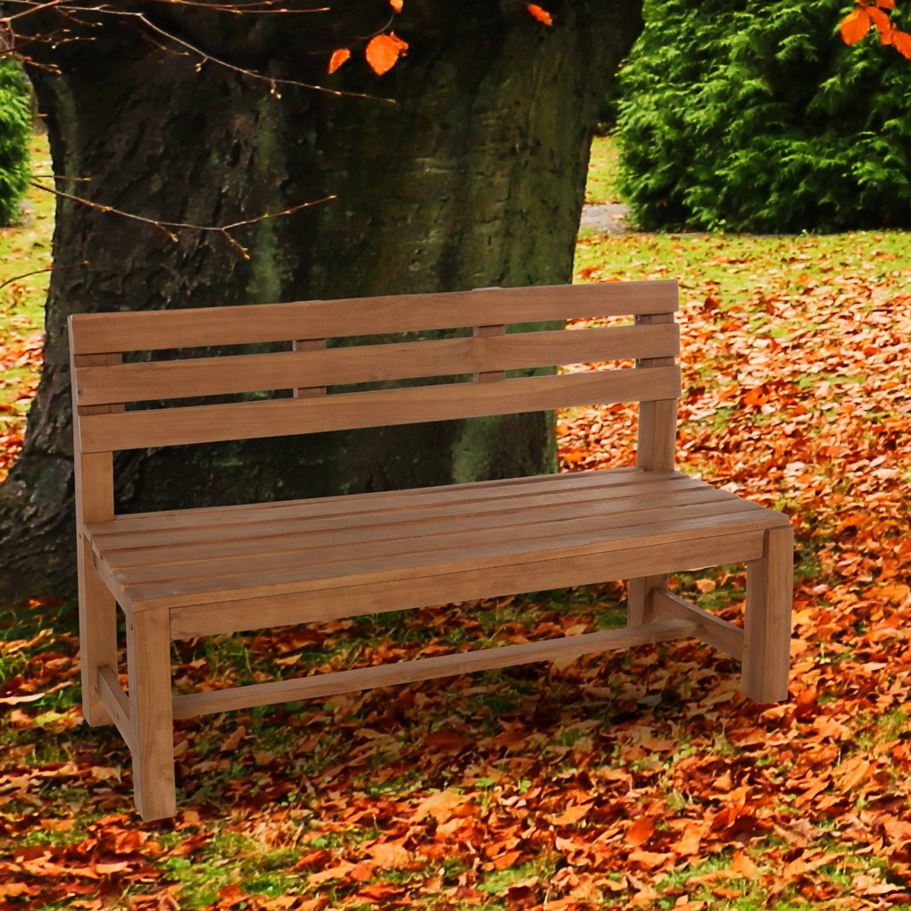 Drevená lavica Augusta drevo - teak 120 cm