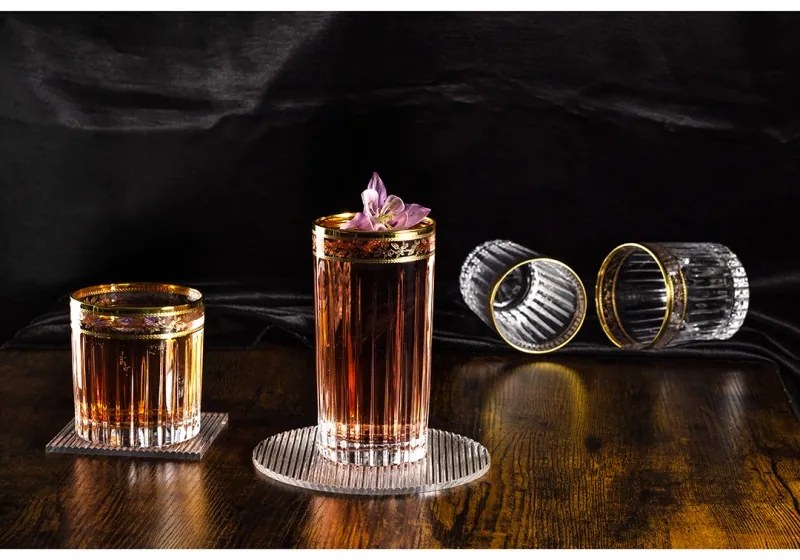 BOHEMIA PRESTIGE DORATO POHÁR NA WHISKY 360ML SADA 6 KS