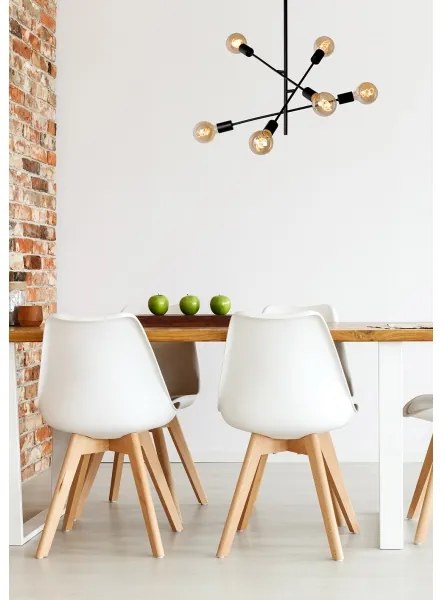 Lucide 21119/06/30 - Luster na tyči LESTER 6xE27/40W/230V