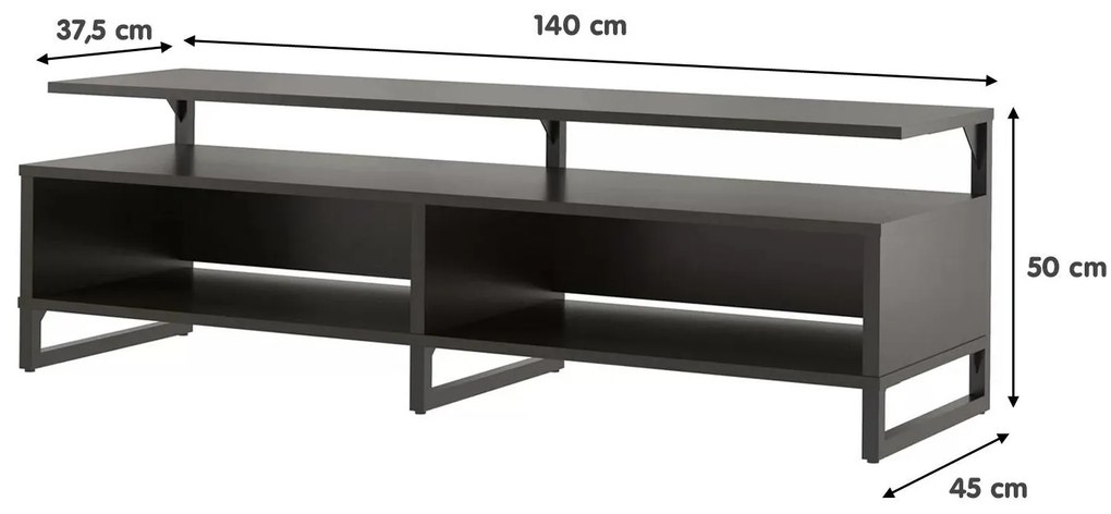 TV stolík/skrinka Afena (hnedá). Vlastná spoľahlivá doprava až k Vám domov. 1089250