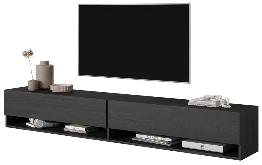 TV skrinka/stolík Myrtha 200  (jaseň tmavý). Akcia -18%. Vlastná spoľahlivá doprava až k Vám domov. 1099007