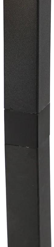 Dizajnová stojaca lampa čierna 3-svetlá - klietka