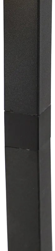 Priemyselná stojaca lampa čierna 3-svetlo - Big Cage