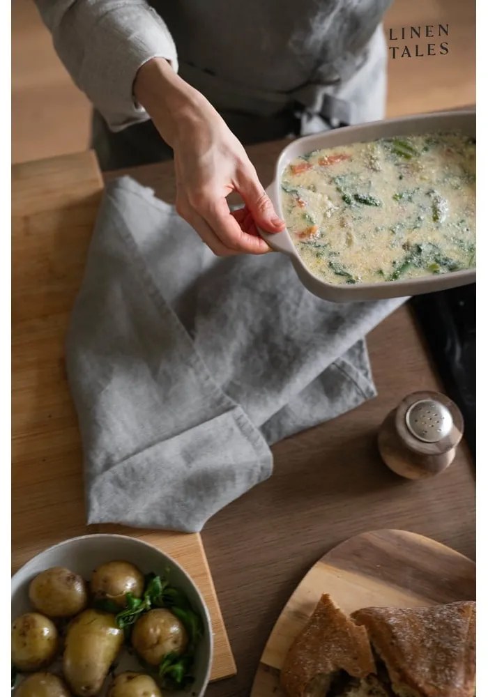 Ľanová utierka 45x65 cm Khaki – Linen Tales