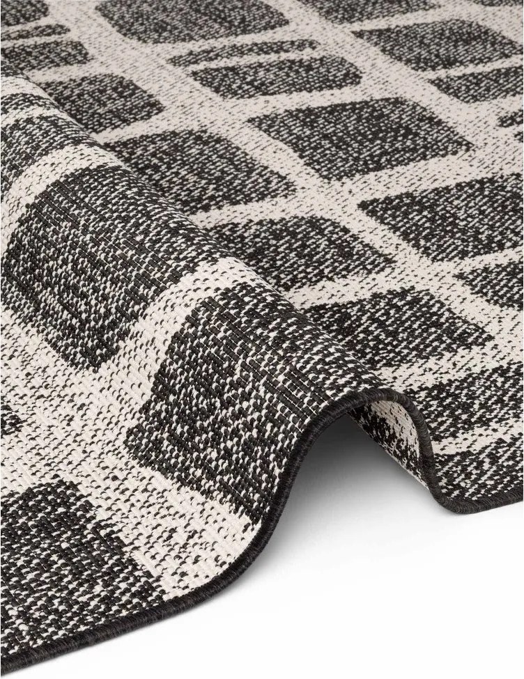 Čierny/krémovobiely vnútorný a vonkajší koberec 160x230 cm Haringey Ruskin – Ted Baker