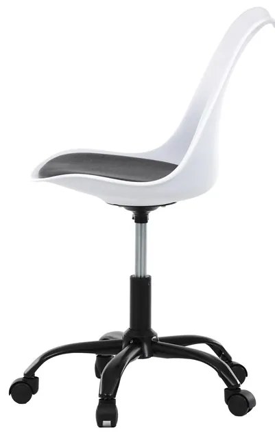 Autronic BONTEC Kancelárska stolička, výškovo nastaviteľná, šedá plast, KA-X7055 GREY Farba: Biela