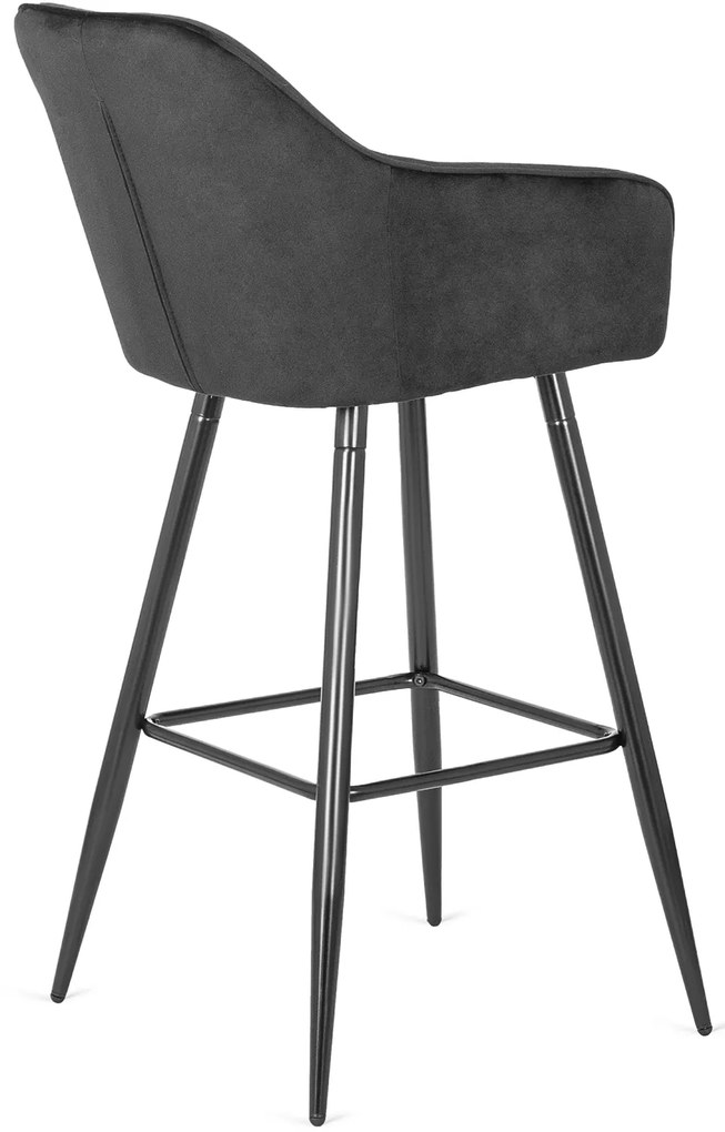 PROXIMA.store - Čalúnené barové kreslo SALEM FARBA: sivá