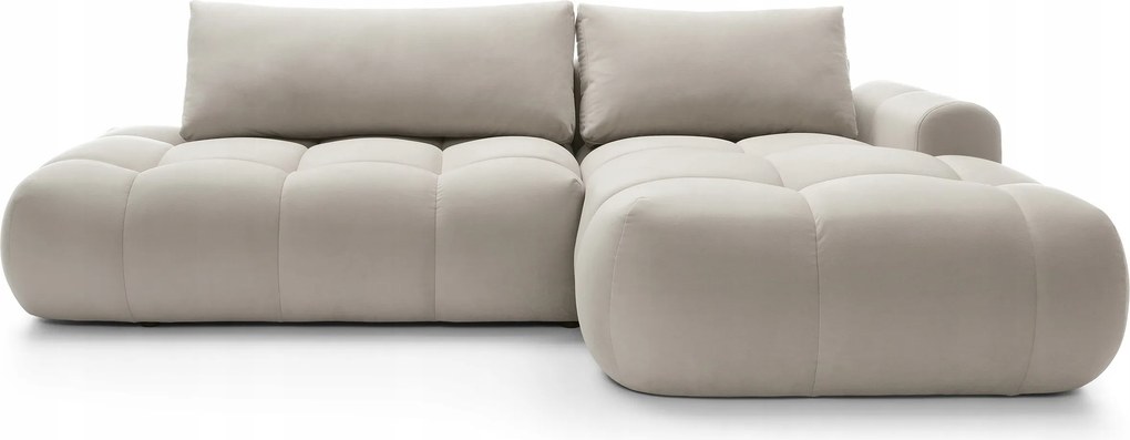 Rohová sedacia súprava Ombre (p) (svetlobéžová čierna)